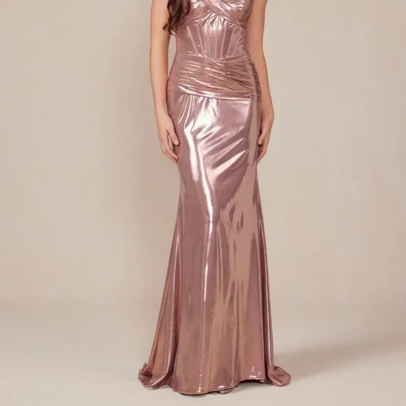 NEW SLEEVELESS STRAPLESS SHEATH PLEATED DRESS W/ SWEETHEART NECKLINE NX T1499